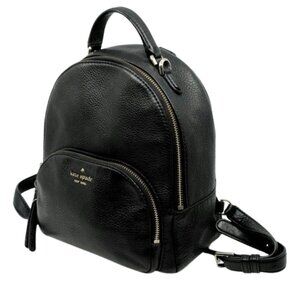 KATE SPADE~Jackson Medium Backpack~BLACK PEBBLED LEATHER BACKPACK BAG